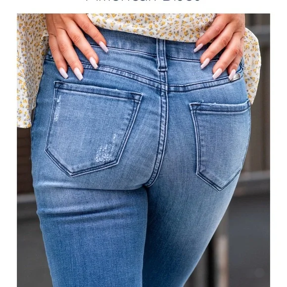 KanCan skinny rivet fly jeans - Picture 7 of 8